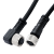 罗舸优质PVC传感器接近开关M12航空插头连接线缆2米防水定制长度 M8 四芯 直头 2米线长