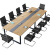 会议桌长桌简约现代办公室桌椅组合大桌子培训桌洽谈桌小型定制 2.2*1.1*0.75米(仅桌子)