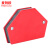 麦锐欧 焊接定位器 吸铁多角度直角斜角电焊辅助工具 六边形小号25LBS（吸附力13KG）红色
