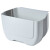 金诗洛 挂壁式折叠垃圾桶 分类收纳盒置物盒厨房干湿分类厨余专用桶 白色 K221