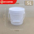 塑料桶密封塑胶包装桶水桶1 2 3 4 5 KG公斤L升加厚涂料桶 5L白色