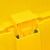 舒蔻（Supercloud）公共商用物业餐厅厨房室内翻盖方形脚踏式大号垃圾桶脚踩带盖户外垃圾箱 黄色30L