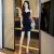 TVAJ2024夏季新款法式性感裹胸设计感修身小个子吊带连衣裙内搭女 黑色 S