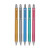 齐心（COMIX）高能按动中性笔 办公签字笔水笔 双色注塑 速干笔 炫彩高光色笔杆笔芯 0.5mm S1-5按动弹簧子弹头0.6mm 5色笔芯/盒
