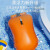 新特丽 跟屁虫浮标 游泳气囊救生浮漂装备加厚可储物成人防溺水救生球户外自救漂流袋背飘 橙色双气囊