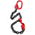 万尊 卸钢筋专用吊具3T4m起重链条吊钩吊环吊装工具