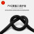 高晖（GAOHUI）橡套软电缆线YZ-3*1平方中型橡皮电缆线 橡胶户外电源线国标100米