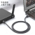 超六类网线千兆网络跳线屏蔽监控宽带线高速铜CAT6网线 黑色 1.5m