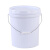 泽楷维塑料桶带盖白桶空桶酱料涂料油漆桶1L2L3L5L10L20L升KG公斤 1L螺旋口加厚-有提手