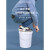 普力捷（PULIJIE）  水杉加厚水桶螺旋盖塑料桶酱料桶圆桶周转桶带盖 螺旋桶4L