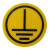 铝接地标识安全设备PVC贴纸防水标识牌工厂机械警示警告牌N地线标 A方形红色标识黑色字黄色底