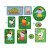 丹米琦小猪佩奇儿童卡通贴纸游戏书欢乐的假日4本粘贴画玩具3-6岁玩具 [12张不重复]EVA贴画动物大号
