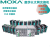 MOXA摩莎以太网工业交换机PoE非网管型5/8口多层百兆千兆企业网管 MOXA EDS-208A 8口百兆