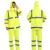 援邦 执勤路政环卫交通反光分体式雨衣300D牛津布/黄衣黄裤M