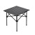 金绿士 户外桌椅露营装备折叠便携野营蛋卷桌套装野餐野外桌子 碳钢方形黑色折叠桌