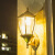 龙代（longdai）太阳能壁灯 酒店旅馆走廊LED墙壁灯别墅楼道庭院5W装饰灯LX 黑色太阳能款 23*43CM（配光源）