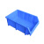 塑料组合式收纳五金货架工具配件盒组立式分隔式元件盒斜口零件盒 F5斜口箱-蓝455*295*170 (无标