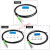 适用M3M4M6光纤传感器光纤放大器线对射式探头开关高品质FT310 GT310 M3对射光纤 线长1米 GT310