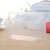 饮龙长方形750ML一次性餐盒塑料外卖打包加厚透明饭盒快餐便当碗 1000ml透明(300套带盖) 标准