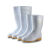 LISM丽泰厨房靴工作劳保雨靴防水防滑耐酸耐油高筒碱水鞋白色雨鞋  35 中筒27cm