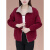 慕雅香女装外套2023年新款洋气30岁左右秋冬款小个子女秋季韩版宽松显瘦 红色 xl