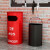 工业风复古垃圾桶营地创意健身房烟灰个性油桶可乐罐户外商用大号 文案可选