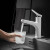 摩豪（Mohao）北欧白色单孔抽拉式水龙头冷热面盆卫生间浴室柜台盆洗手池 【白色】抽拉龙头