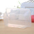 工百利 一次性打包盒 饭盒 长方形塑料餐盒 1200型条纹带盖*20个
