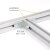BONZEMON 铝合金走线架连接件配件 双孔拐角GJ-2 转角90度 镀铬 厚3.5mm