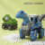贝恩施儿童恐龙拼装工程车宝宝动手可拆卸拧螺丝拼组装玩具 剑龙工程车QL4007C
