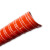 红色耐高温管硅胶钢丝软管风管耐300度 50 76 80 90 矽胶排风热风 内径(9寸)225mm-4米