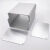 DYQT铝合金盒子铝型材外壳分体铝壳电池盒壳体电路板壳定制开孔104*73 氧化白色120mm