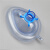 简易呼吸器配件面罩PVC可充气式麻醉面罩小儿麻醉呼吸面罩 成人大号面罩 5#【蓝色】