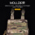 战术兵战术兵 多功能迷彩杂物包 户外便携收纳包molle战术副包工具袋子 消光黑 均码