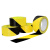 元族 PVC黑黄警示胶带 贴地斑马胶带33米地面标记黄黑划线地板警示胶带 10cm宽*33米长