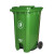 PULIJIE   240L升垃圾桶大号商用户外带盖环卫垃圾箱脚踩 大型分类大容量 60L加厚脚踏桶(绿色) 不带轮