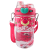 XMSJ日本儿童水杯草莓熊可爱带吸管杯子小学生女上学专用双饮塑料水壶 580ml 黑色米奇(双饮口)