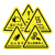 小心有电危险标识牌当心机械伤害提示贴车间设备安全生产警示贴纸 1张小心有电三角形标识 3.5x3.5cm