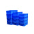 塑料周转箱加厚大号物流筐收纳箱收集盒工具箱长方形工业框 胶框 28号周转箱小号(环保熟料)蓝色