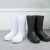 EVA泡沫雨靴夏季男女高筒防水鞋男女水靴厨房防滑耐油靴 白色低帮 货号990 43