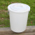 科力邦（Kelibang） 大号塑料桶大容量水桶酒店厨房工业环卫物业垃圾桶 有盖60L白色 KB3002（1个）