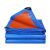 纳仕德 JXA0119 塑料篷布防水布 加厚耐磨防雨布 蓝桔遮阳保暖防风蓬布 pe材质3*3m