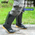 安赛瑞 中筒雨鞋 耐磨防滑雨靴劳保胶鞋 黑色 43 3G00630