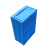 企金 折叠物流箱 600*400*230mm 不带盖蓝色工业级塑料周转箱储物配送箱汽配胶箱 QJ-Z64205