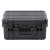 赫思迪格 ABS设备安全防护箱 工具设备收纳箱手提防水 黑色防震含棉328*168*235 HGJ-1581