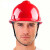 华信woshine 安全帽ABS抗冲击带透气孔旋钮VPlus小金刚红色（含印字，单位：箱,100顶/箱）