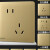灵悦系列 哑光开关插座面板 86型 暗装家用墙壁五孔插座10A 电视加电脑(超五类)