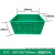 豫选工品 物流周转箱 3-27号塑料箱 长方形大号加厚箱 储物筐 养鱼龟收纳盒 6# 540*420*240mm (绿色）