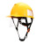 佳护佳护 abs工程头盔领导建筑工地施工安全帽监理电力工程帽国标 蓝色 均码