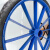 适用于工地手推车轮胎26×21/2建筑劳动车实心轮子板车斗车架子人 加厚扁管钢圈配pu实心胎单个